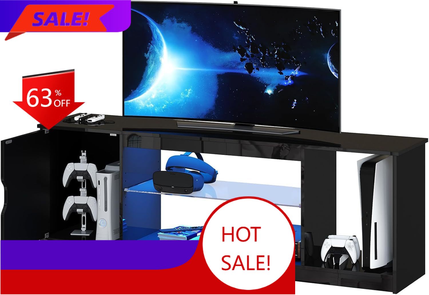 Gaming Console Tv Stand - 57