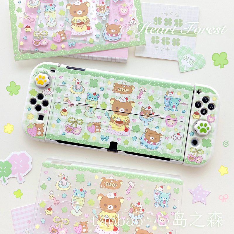 Gaming Console With Games - Heart Forest Switch Protective Case Cute