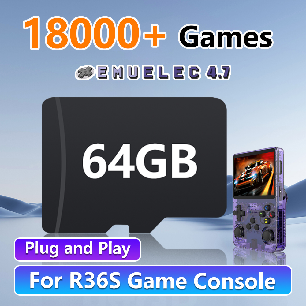 64GB Game Card for R36S Retro  – обзор и цена Gaming Console R36S