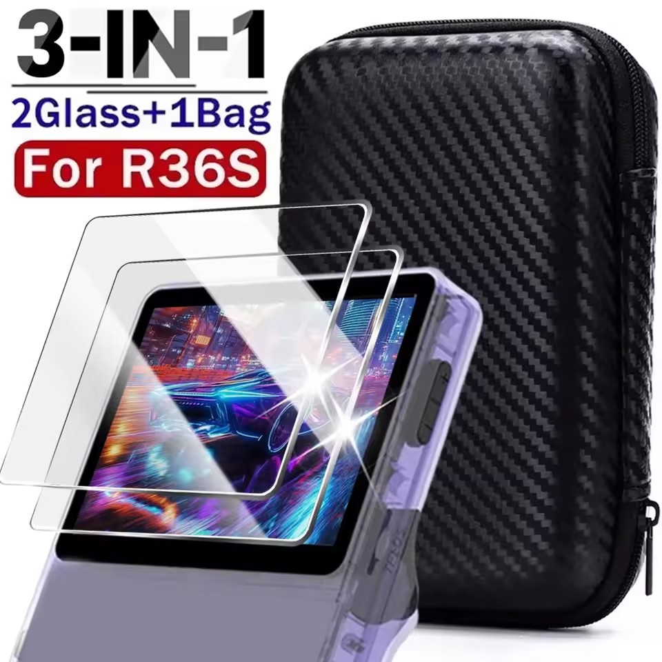 3 IN 1 Carrying Storage Case w – обзор и цена Gaming Console R36S