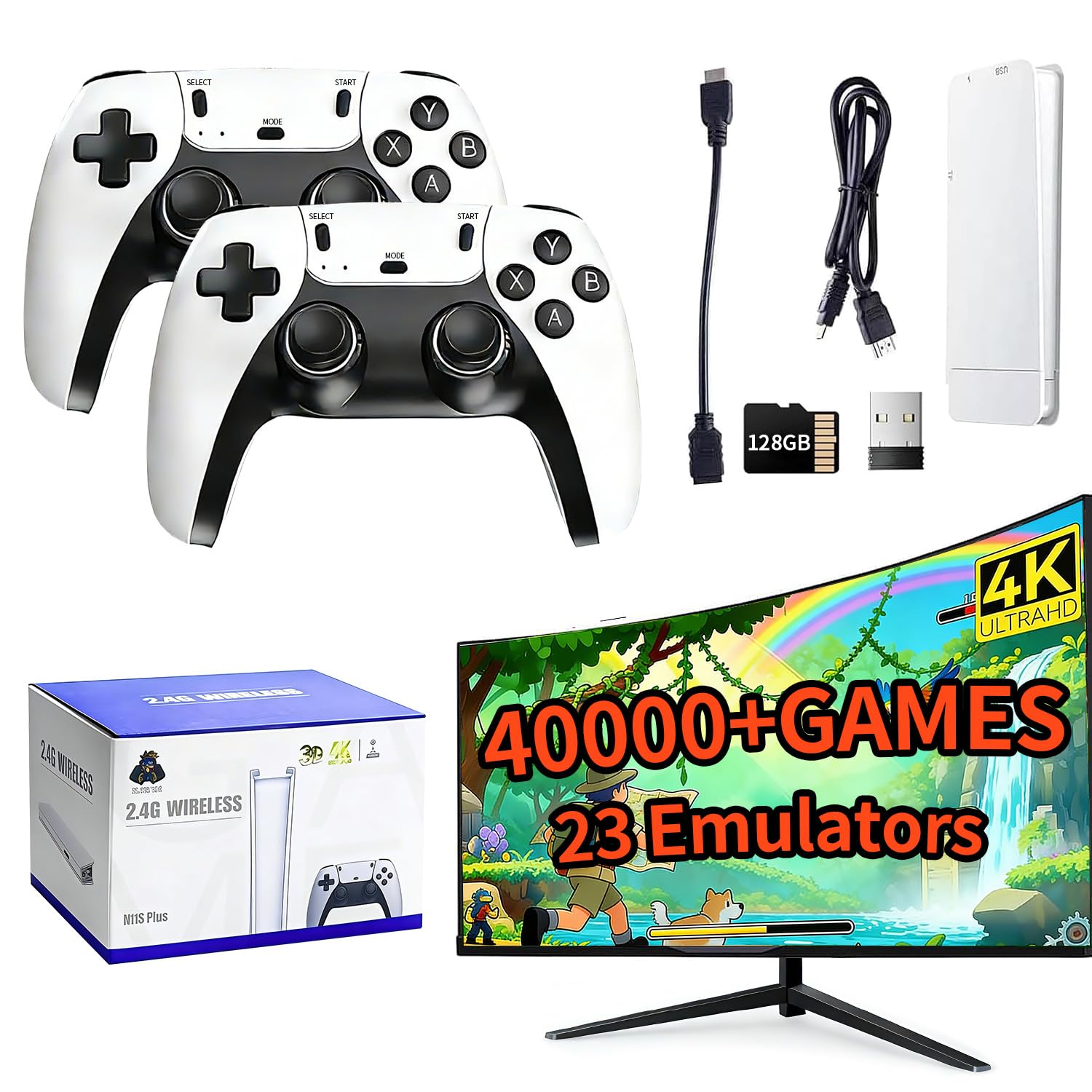 2026 Retro Gaming Console, 4K  – обзор и цена Gaming Console With Games