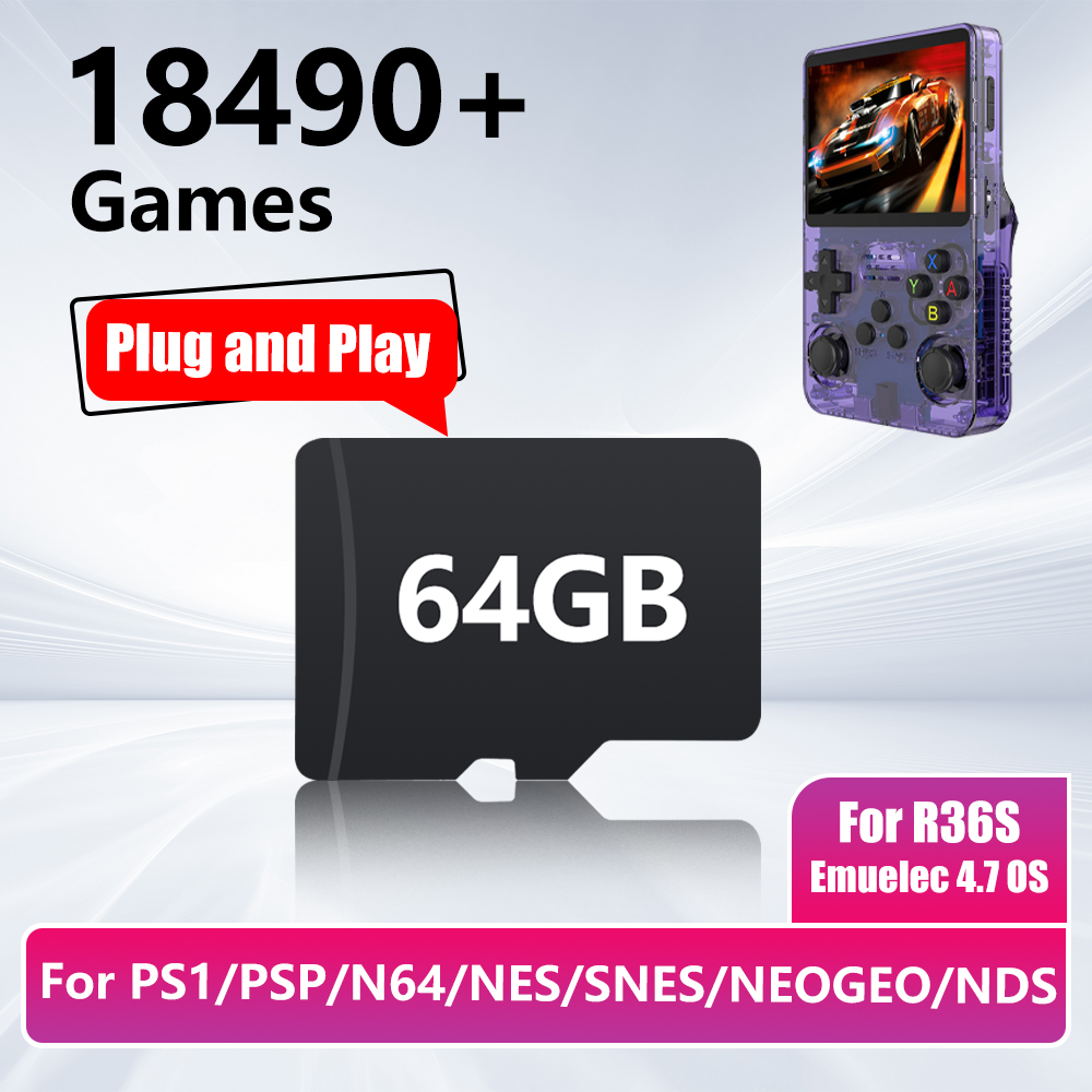64GB Game Card for R36S Game C – обзор и цена Gaming Console R36S