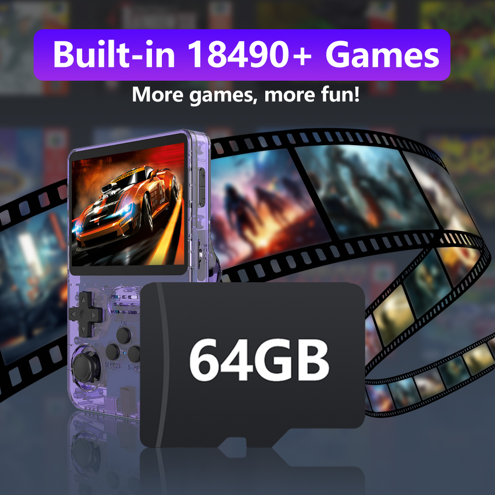 64GB Game Card for R36S Game C – обзор и цена Gaming Console R36S