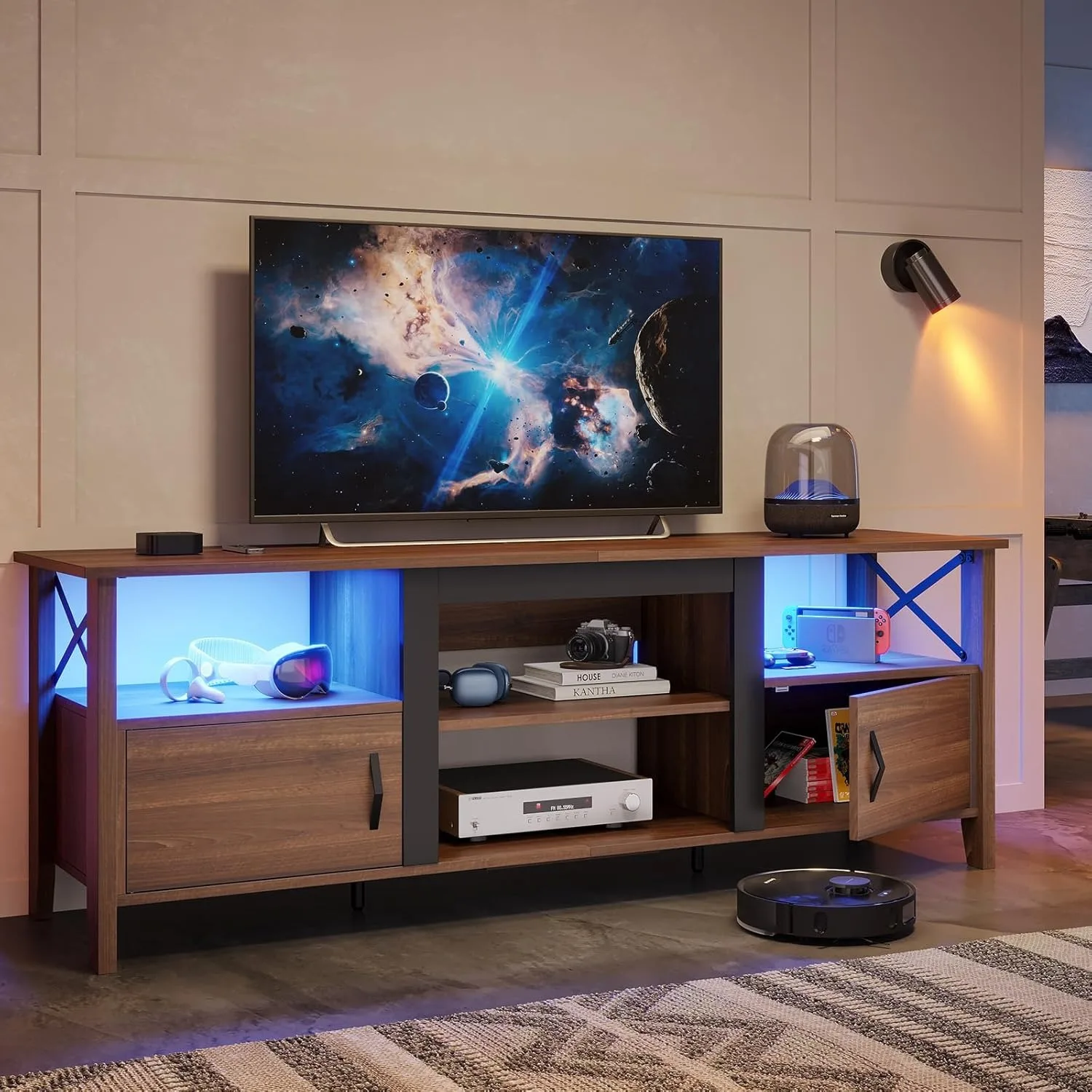 Farmhouse TV Stand for 70 inch – обзор и цена Gaming Console Tv Stand