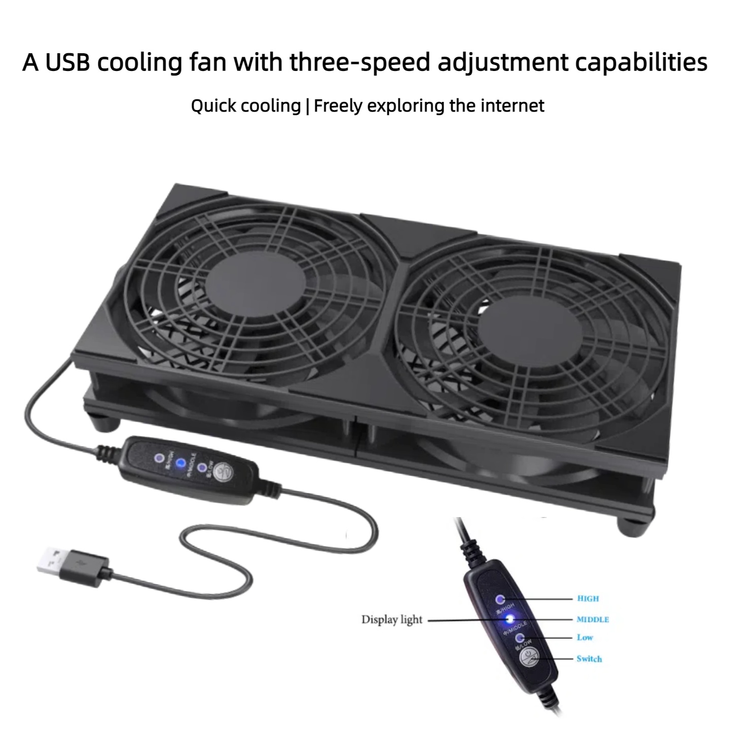 Dual USB Cooling Fan with 3-Sp – обзор и цена Gaming Console In