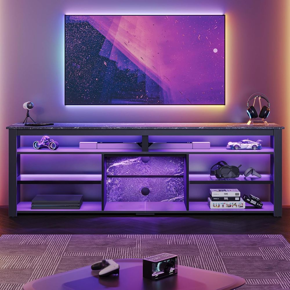 Tall LED TV Stand for 70 75 80 – обзор и цена Gaming Console Tv Stand