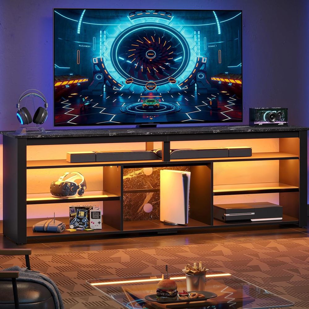 Tall LED TV Stand for 70 75 80 – обзор и цена Gaming Console Tv Stand