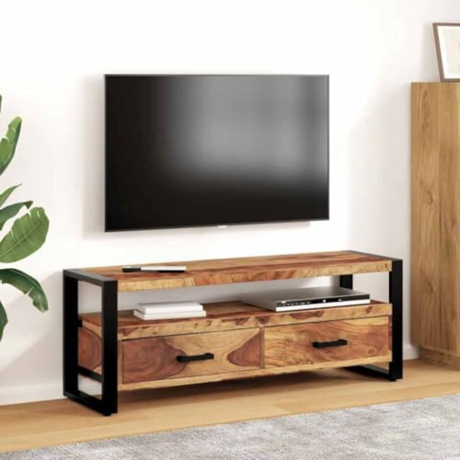 Solid Wood Acacia TV Stand 47. – обзор и цена Gaming Console Tv Stand