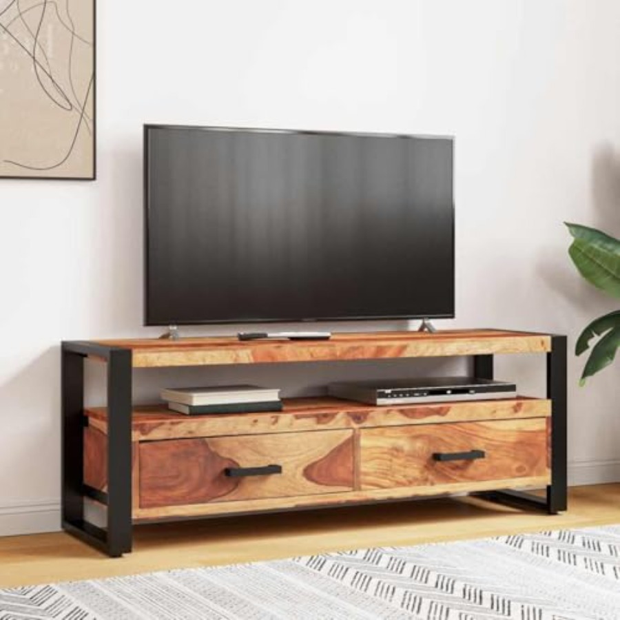 Solid Wood Acacia TV Stand 47. – обзор и цена Gaming Console Tv Stand
