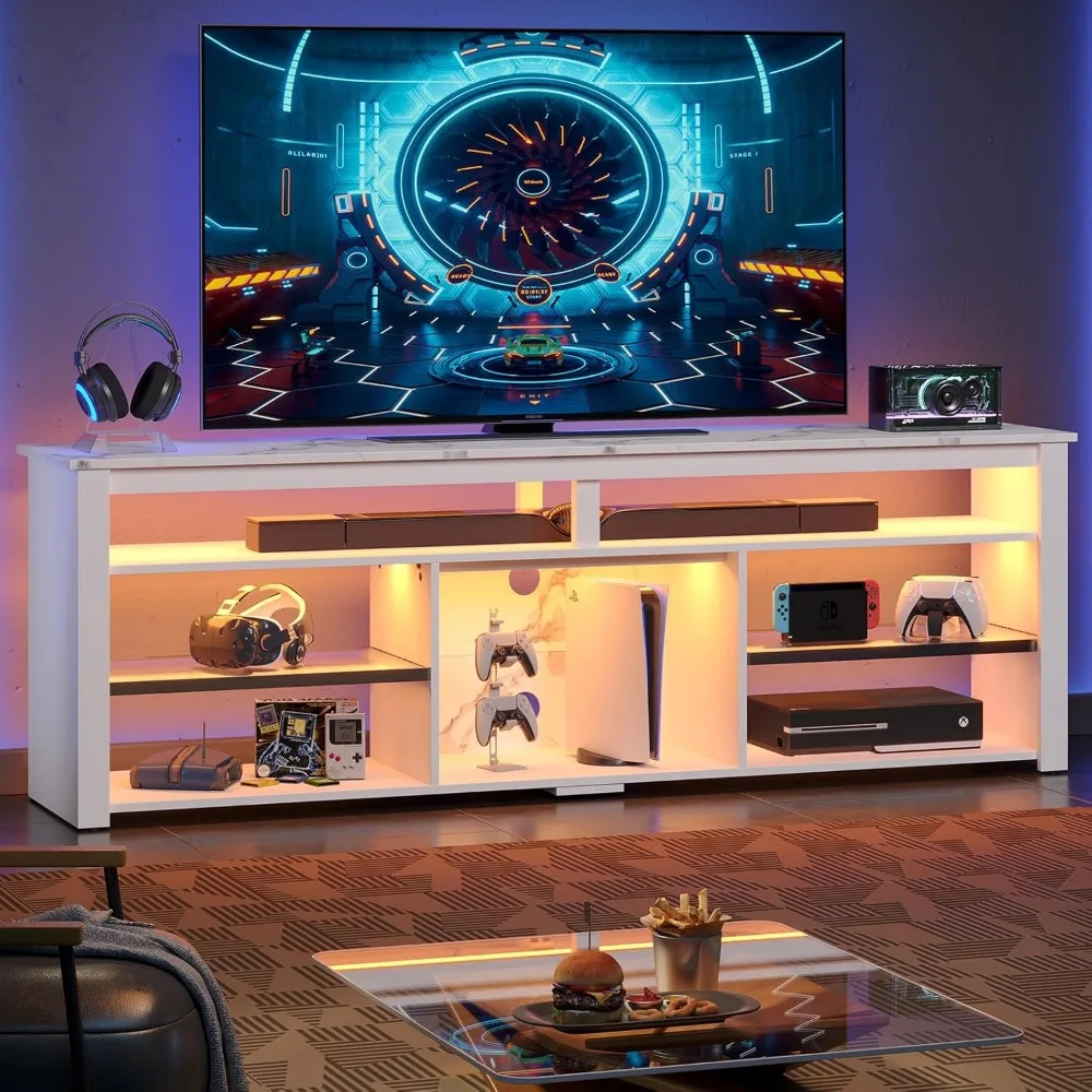 TV Stand for 75 inch TV, Tall  – обзор и цена Gaming Console Tv Stand