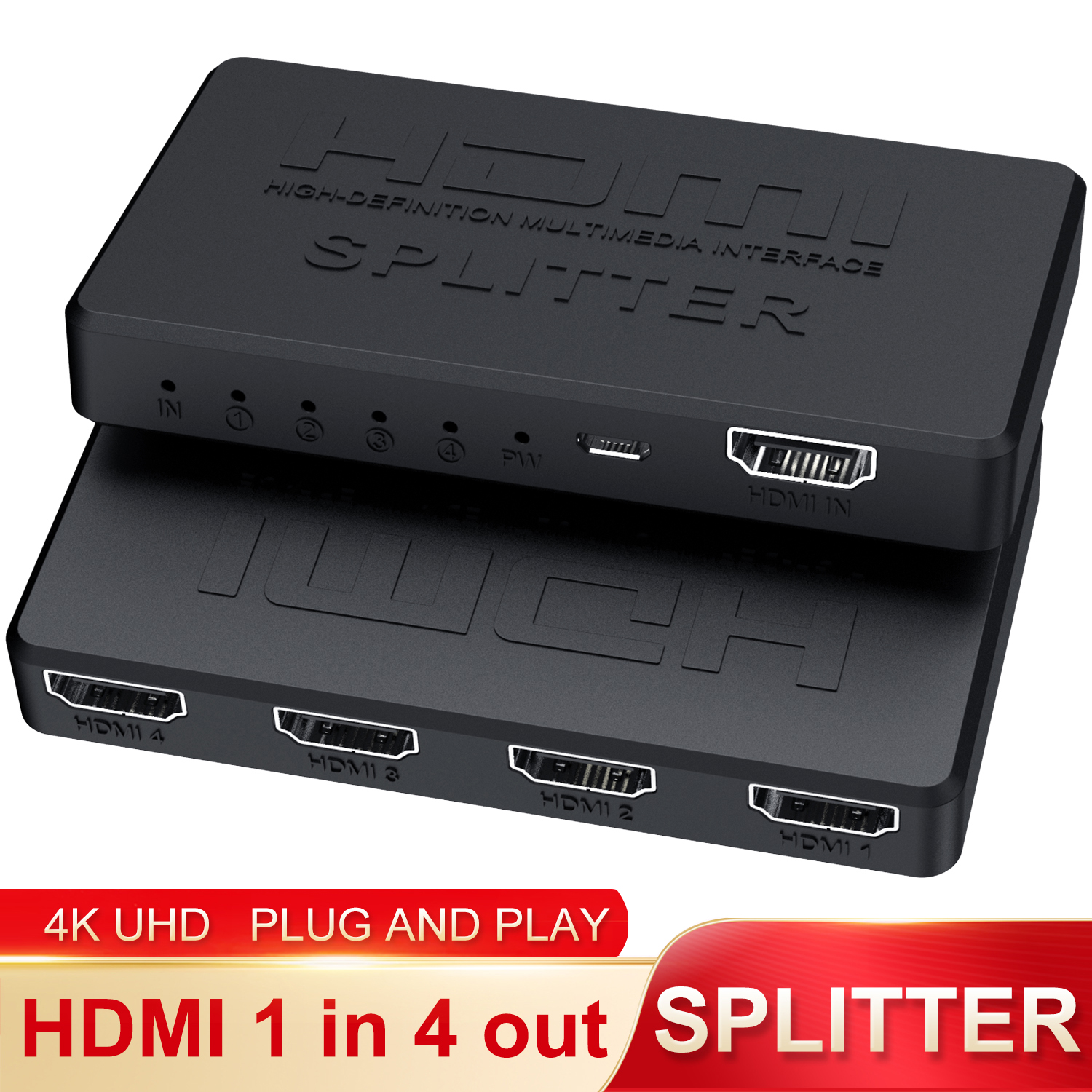 4K 2K HDMI Splitter 1 in 4 out – обзор и цена Gaming Console Bundle