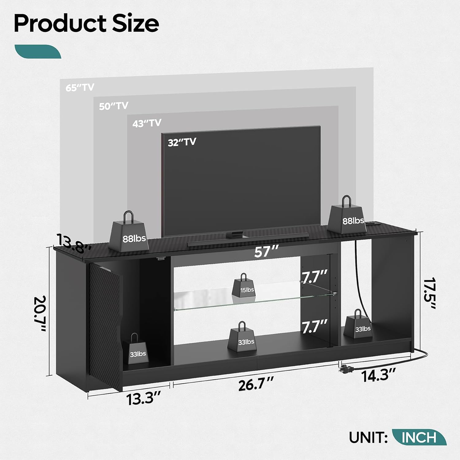 TV Stand with Power Outlets Ga – обзор и цена Gaming Console Tv Stand