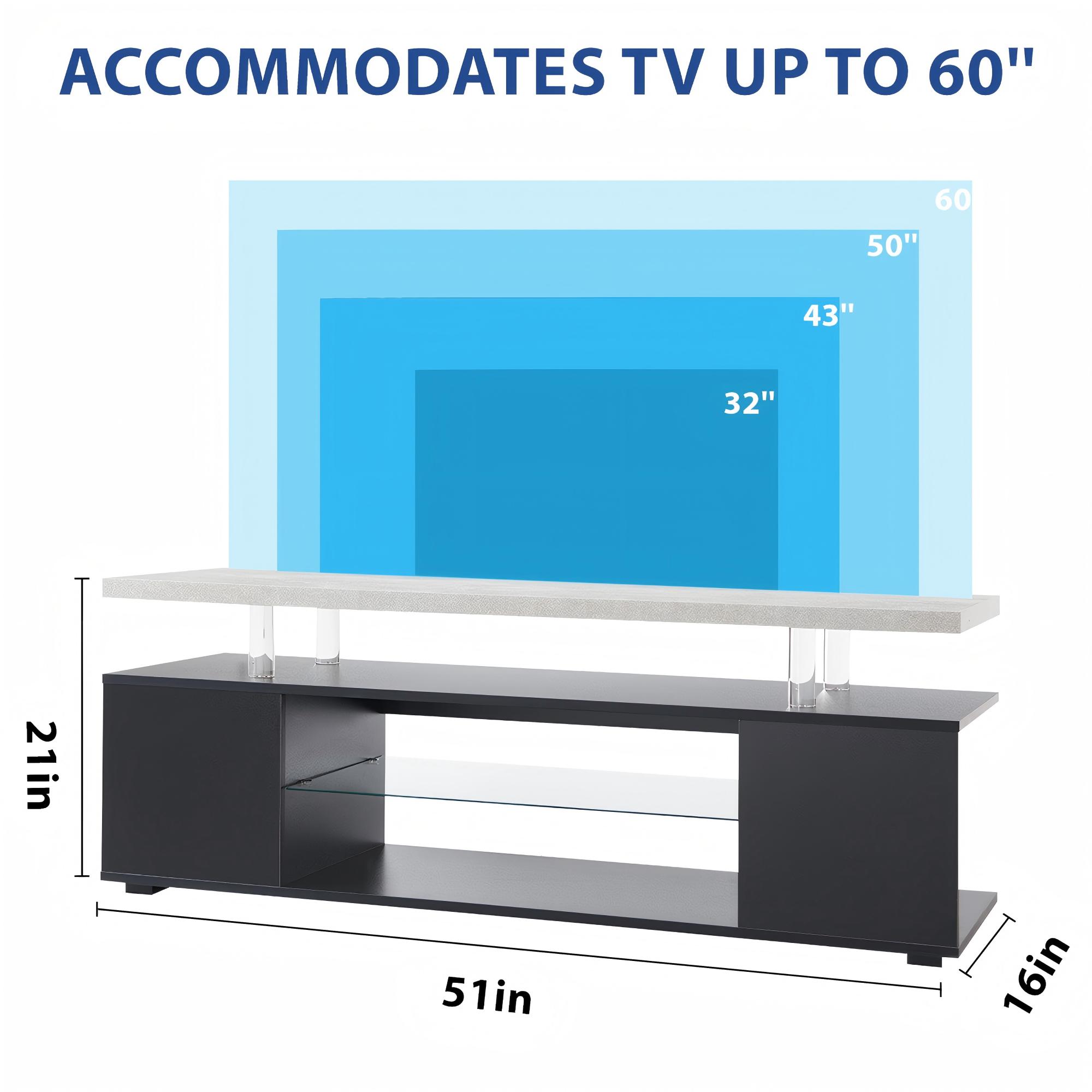 TV Stand for 60 Inch TV LED Ga – обзор и цена Gaming Console Tv Stand