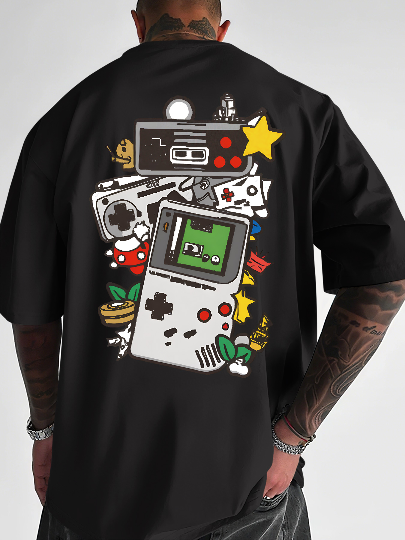 Men's Retro Gaming T-Shirt Gam – обзор и цена Gaming Console Icon