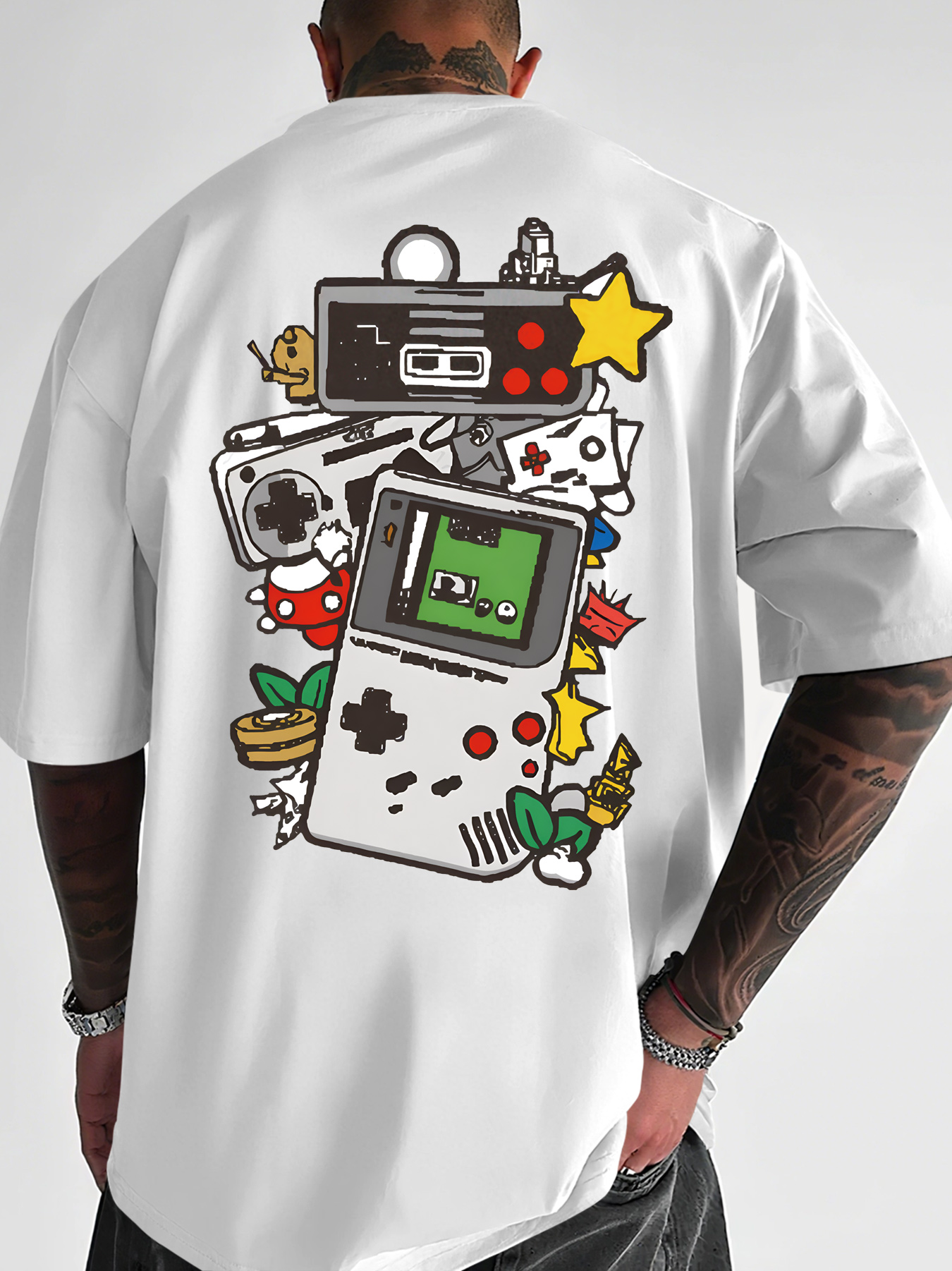 Men's Retro Gaming T-Shirt Gam – обзор и цена Gaming Console Icon