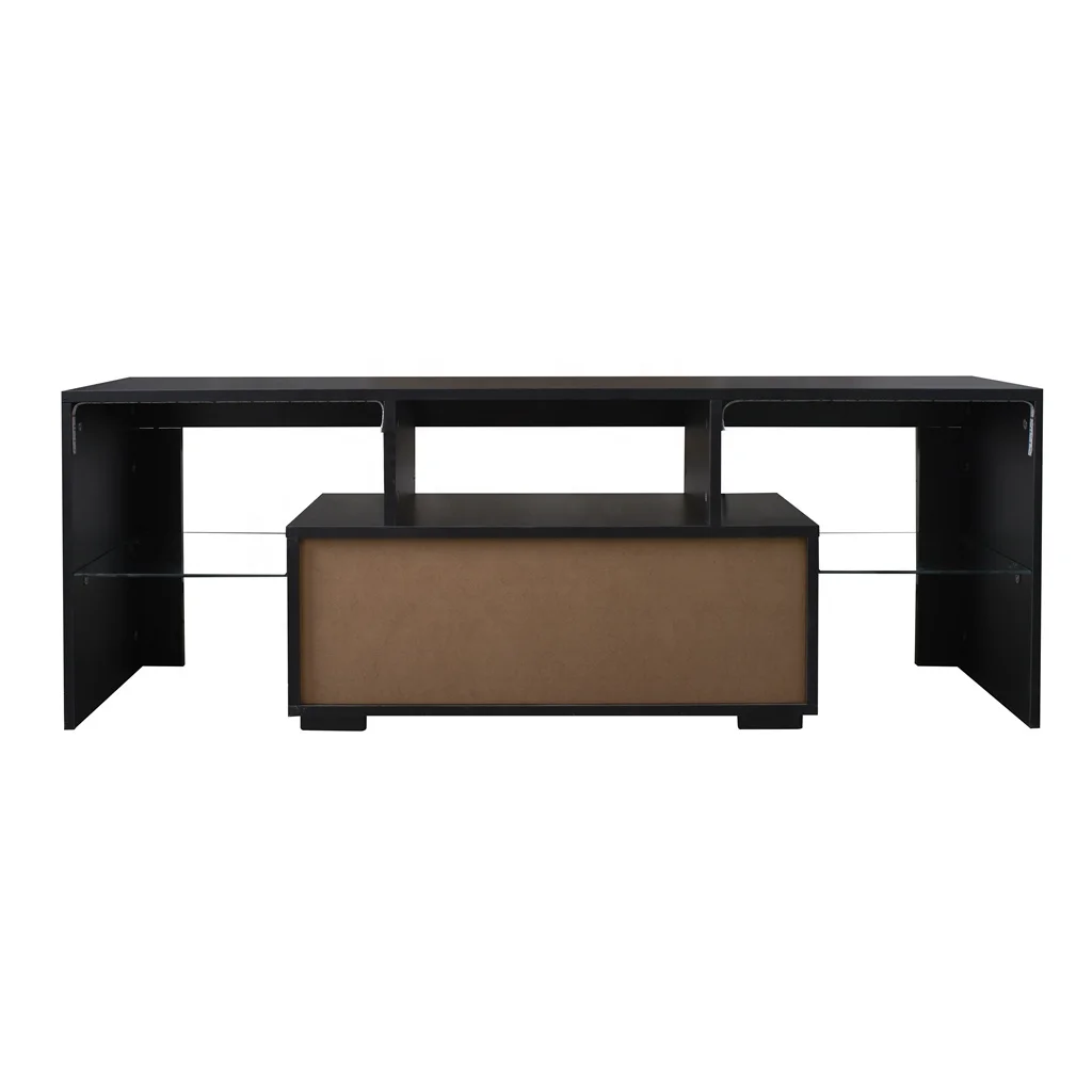 #Black TV Stand with LED RGB L – обзор и цена Gaming Console Tv Stand