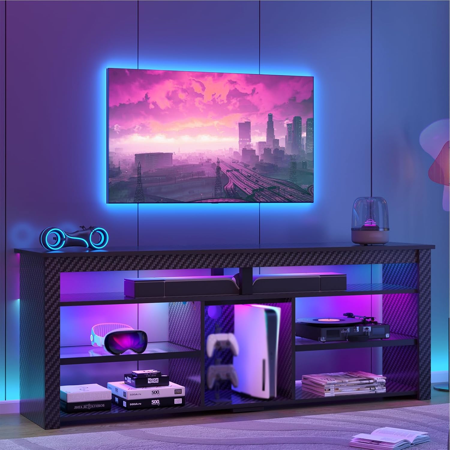 Tall LED Gaming TV Stand Conso – обзор и цена Gaming Console Tv Stand
