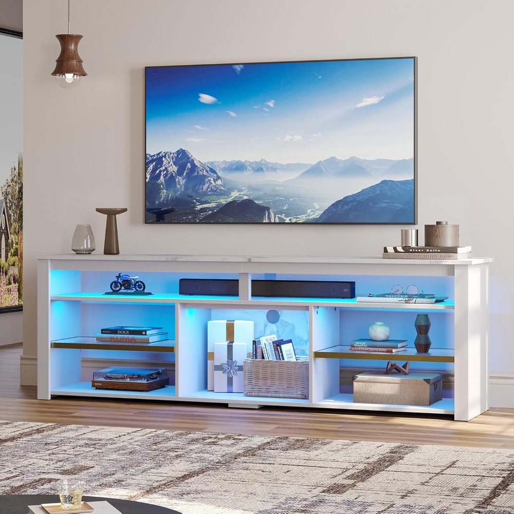 TV Stand for 75 inch TV, Tall  – обзор и цена Gaming Console Tv Stand