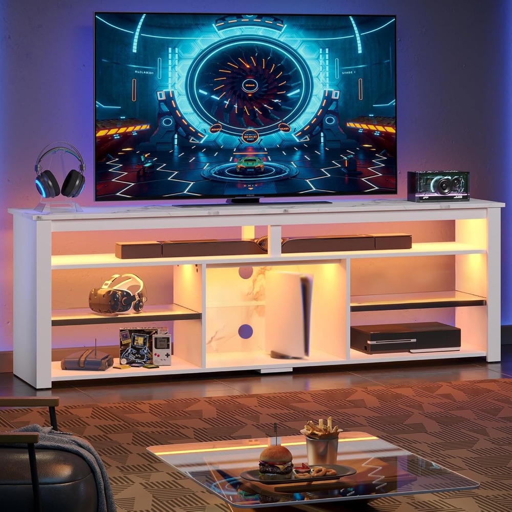 TV Stand for 75 inch TV, Tall  – обзор и цена Gaming Console Tv Stand