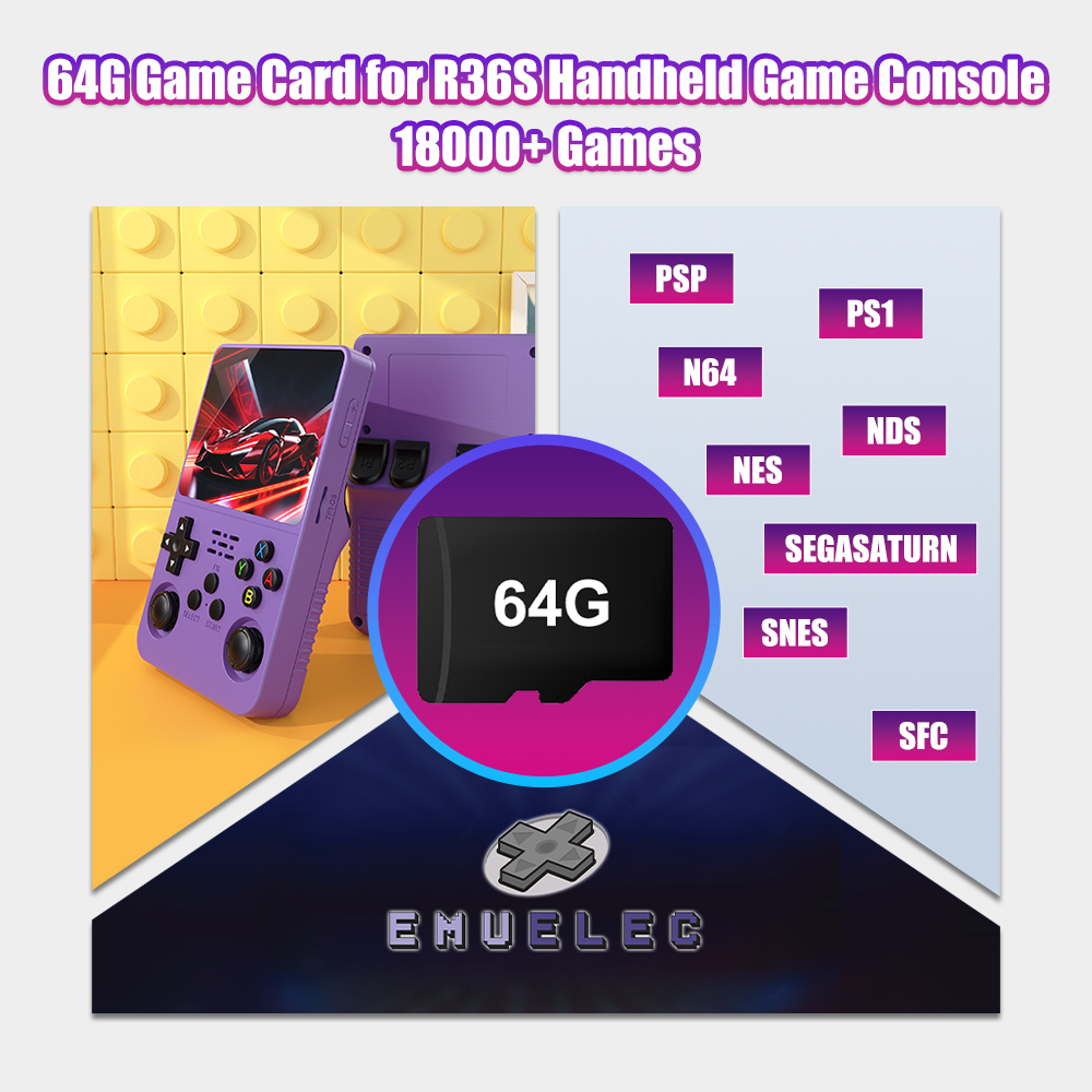 64G Game TF Card for R36S Vide – обзор и цена Gaming Console R36S