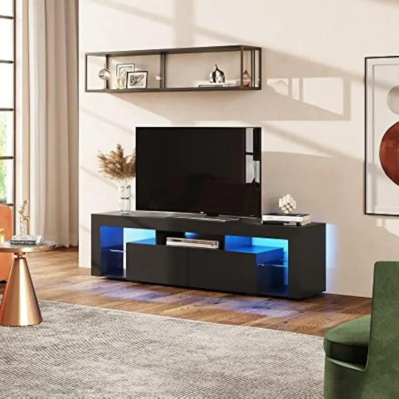 Wood TV Console With 2 Storage – обзор и цена Gaming Console Tv Stand