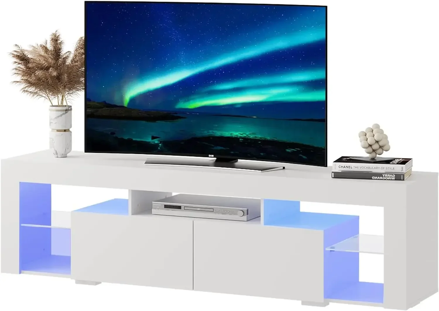 Wood TV Console With 2 Storage – обзор и цена Gaming Console Tv Stand