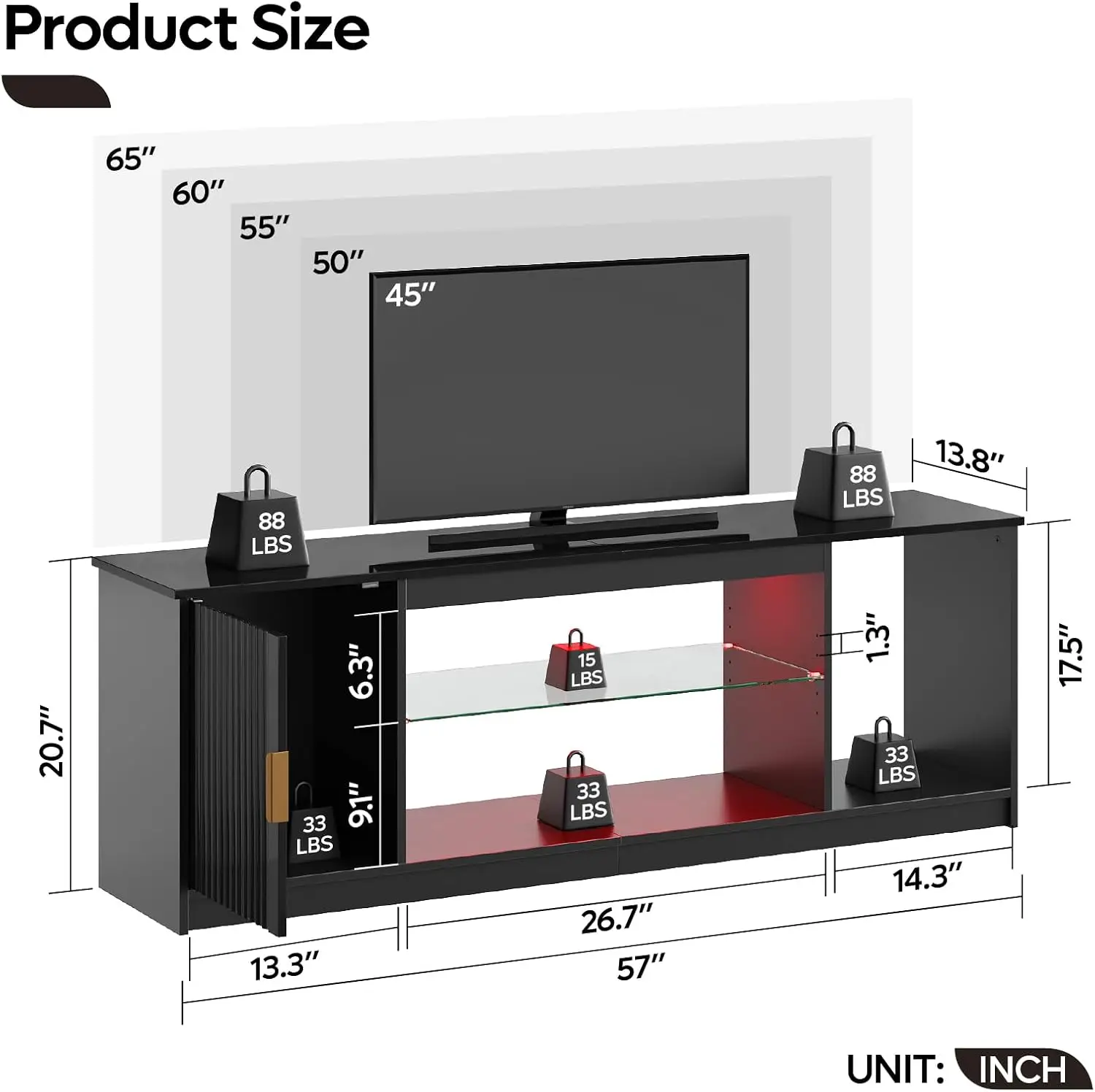 BestsellerFluted TV Stand for  – обзор и цена Gaming Console Tv Stand