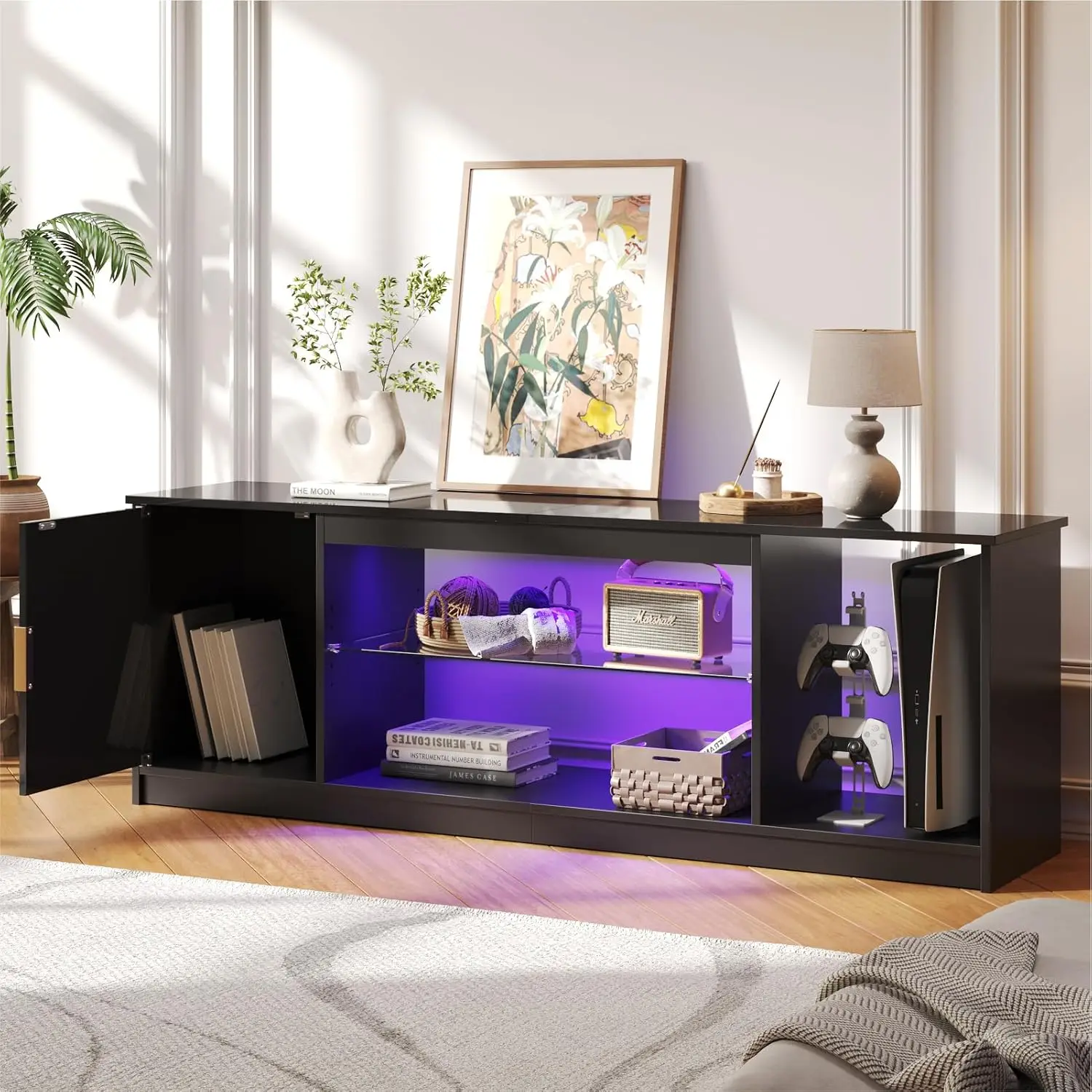 BestsellerFluted TV Stand for  – обзор и цена Gaming Console Tv Stand
