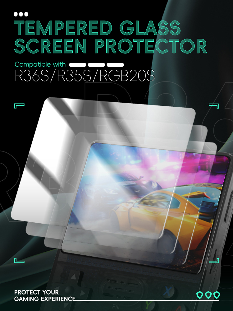 DATA FROG Tempered Glass Scree – обзор и цена Gaming Console R36S